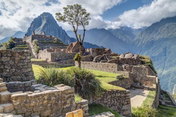 Machu Picchu, Aguas Calientes_PeruRuins of Machu Picchu sacred lost city of Incas in Peru